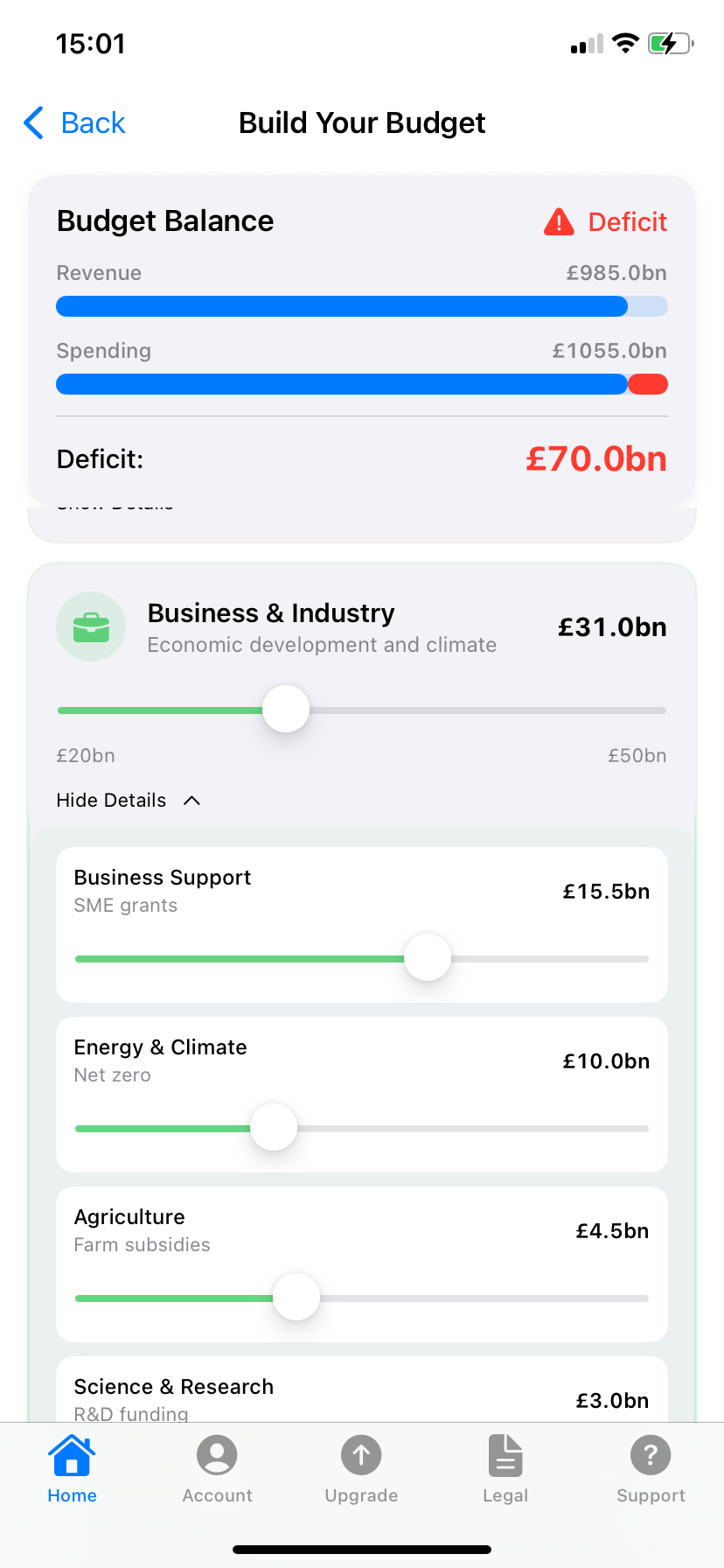 Budget Simulator